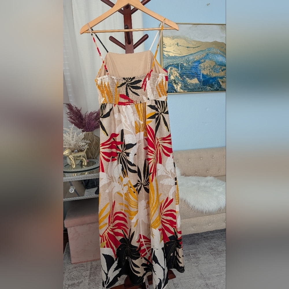 NWOT Rachel Zoe Tropical Print Maxi Dress Size S. - Picture 13 of 16